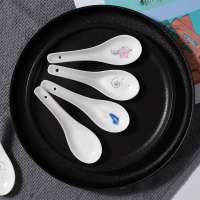 Different Patterns Spoons Factory Wholesale Soup Spoon Ceramic Spoon