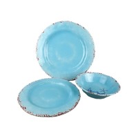 2020 new design top quality 3 pcs melamine dinner set dinnerware