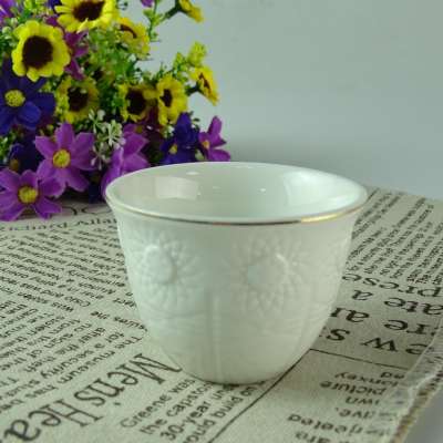 wholesale stock Cheap Porcelain  6  pack Ceramic cawa cups with color box