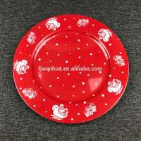 Cheap melamine christmas plates