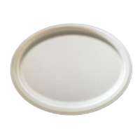 Oval Plates- 12.5 "  Disposable Biodegradable Sugarcane Bagasse Oval Plate