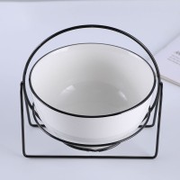 Modern Style Restaurant Noodles Bowl Fruit Dessert Candy Snack Serving Bowl With Iron Rack  Deep Salad Bowl